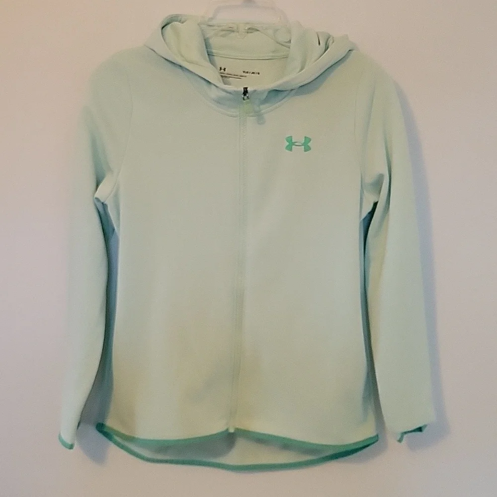 Under Armour Girl's Full Zip Sweatershirt, Size Large
